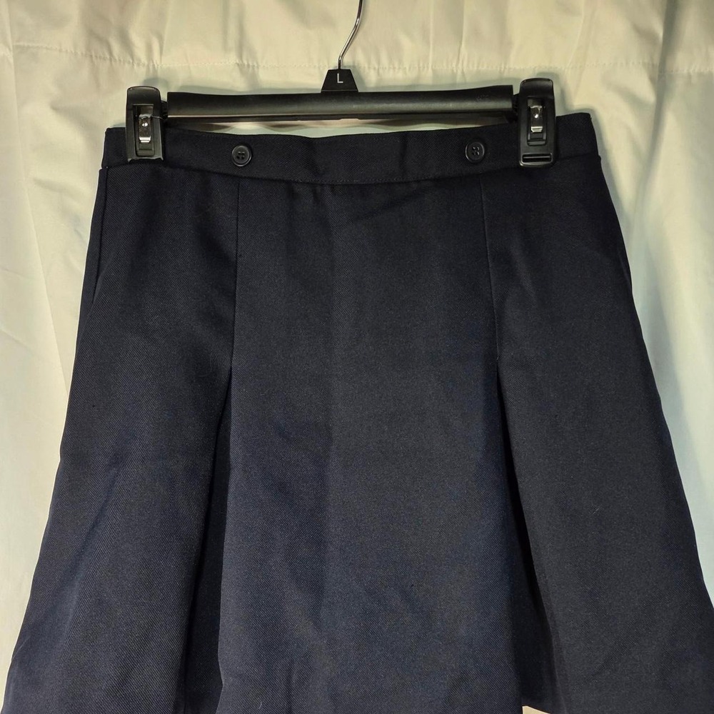 Arrow Kids Navy Blue Pleated School Uniform Skort Size 16 Elastic Back